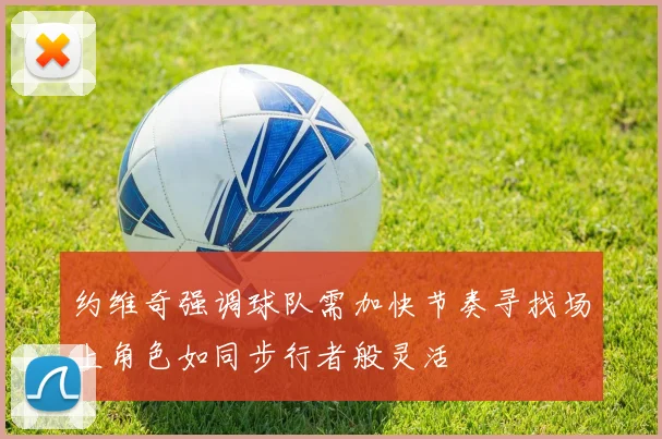 约维奇强调球队需加快节奏寻找场上角色如同步行者般灵活